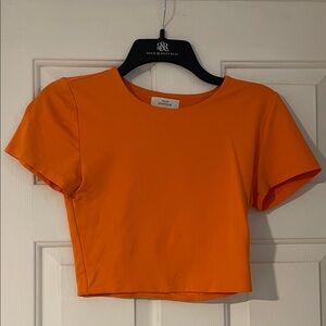 Babaton Vibrant Orange Crop Top